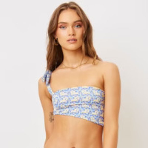 Frankie's Bikinis Other - Frankie's Bikinis - Y2K Bella Terry Bandeau Top - Monarch Butterfly - X Small